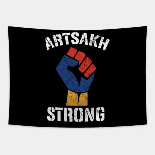 Distressed Artsakh Strong Artsakh is Armenia - Armenian Flag Tapestry