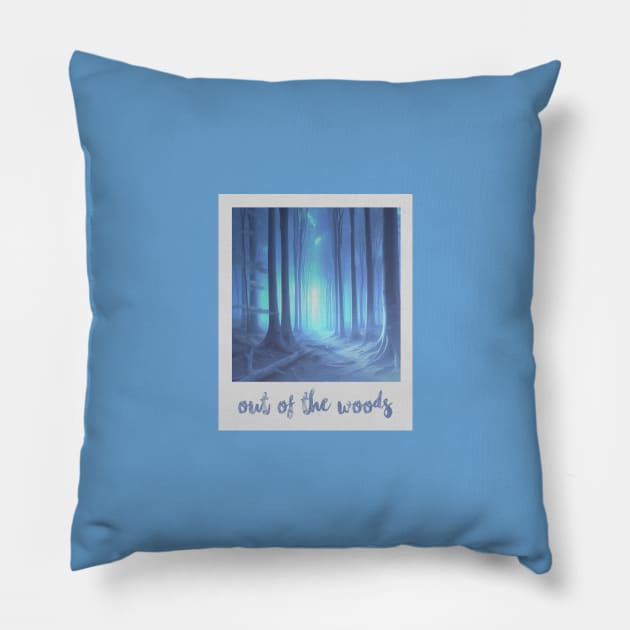 out of the woods aesthetic Pillow by sadieillust