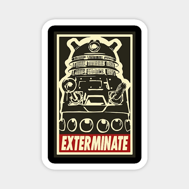 Exterminate - Dalek - Dr Who Magnet by DesignedbyWizards