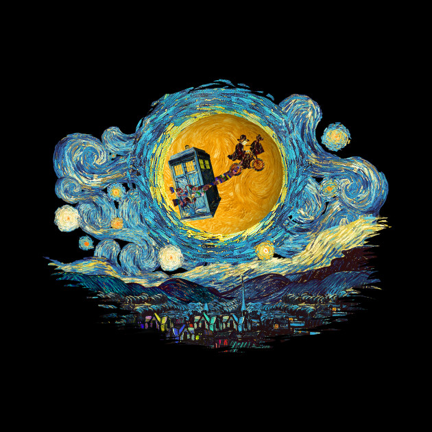 4th Doctor Who Starry Night Doctor Who Mug Teepublic