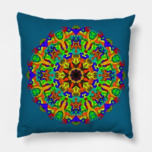 Retro Mandala Pillow