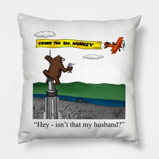 Funny Spectickles King Kong Marriage Humor Pillow