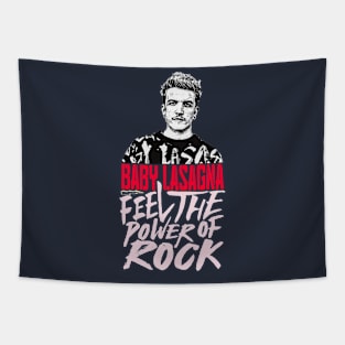 Feel the Rock Vibes Baby Lasagna Tapestry