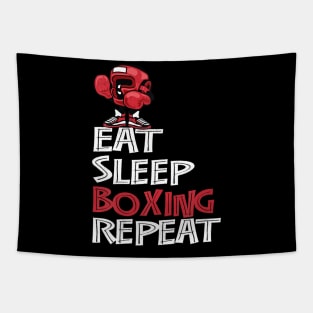 Eat Sleep Boxing Repeat Shirt Gifts for Boys and Men Tapestry