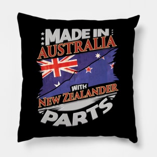 Made In Australia With New Zealander Parts - Gift for New Zealander From New Zealand Pillow