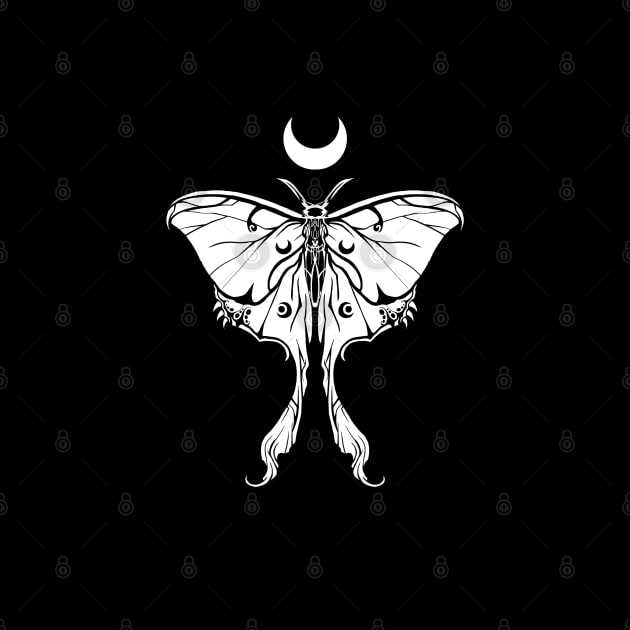 Lunar Moth by Parasite Rabbit