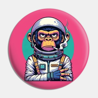 Space Chimp Pin