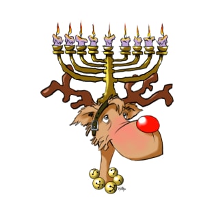 Chanukah reindeer 02 T-Shirt