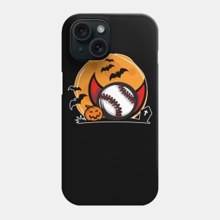 Funny Vampire Dracula Baseball Halloween Gift For Baseball Lovers Phone Case