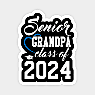 Class of 2024 Grandfather Senior Gifts Funny Senior Grandpa Magnet