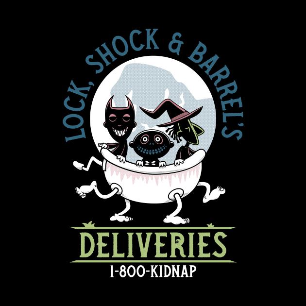 Lock, Shock & Barrel Deliveries - Nightmare - Creepy Cute Christmas Goth by Nemons