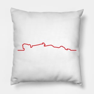 Ferrari F1 Car Line Art - 2022 Model Pillow