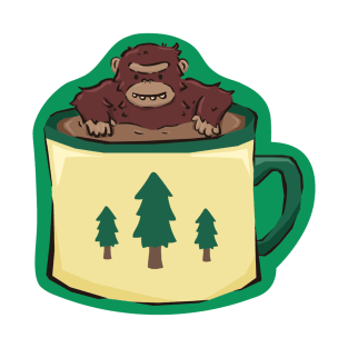 Bigfoot in a Coffee Cup T-Shirt