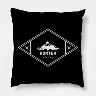 Hunter In Training Pillow