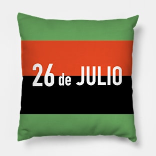 26 of july flag Pillow