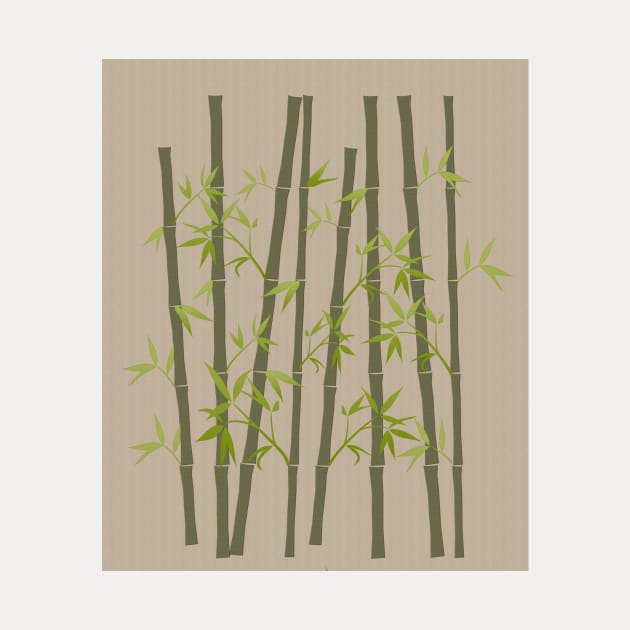 Natural Organic Bamboo Plant by technotext