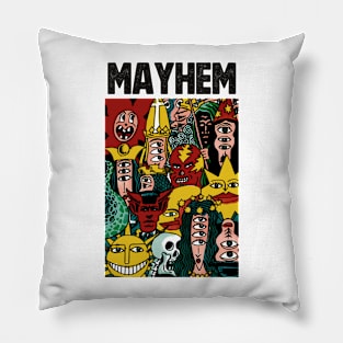 Monsters Party of Mayhem Pillow