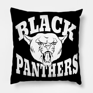 Black panther mascot Pillow