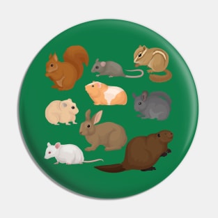 ground animals collection Pin