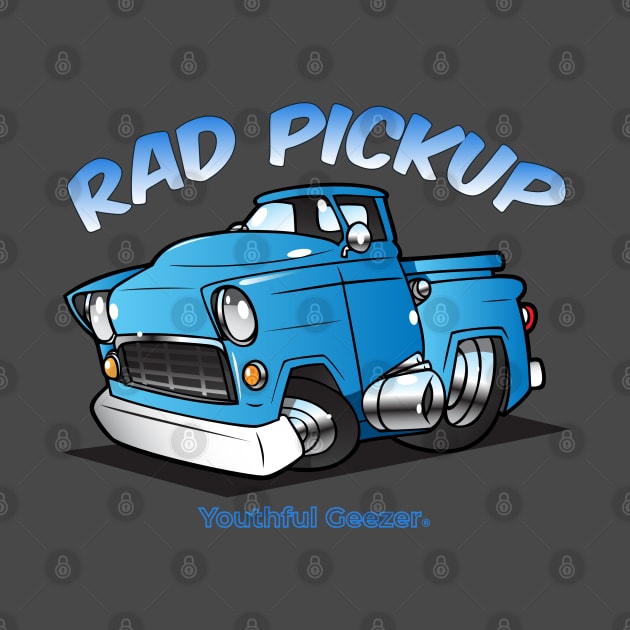 Rad Pickup Cartoon Car Toon by YouthfulGeezer