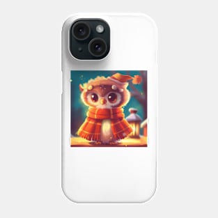 Cute Owl Drawing Phone Case