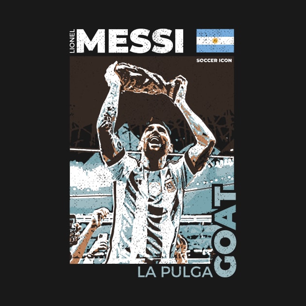 Disover Lionel Messi - Street Art - Soccer Icons - Messi - T-Shirt