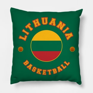 Lithuania Basketball Pillow