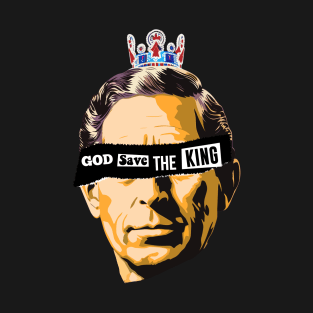 Prince Charles Pop Art Coronation Ceremony King of England T-Shirt