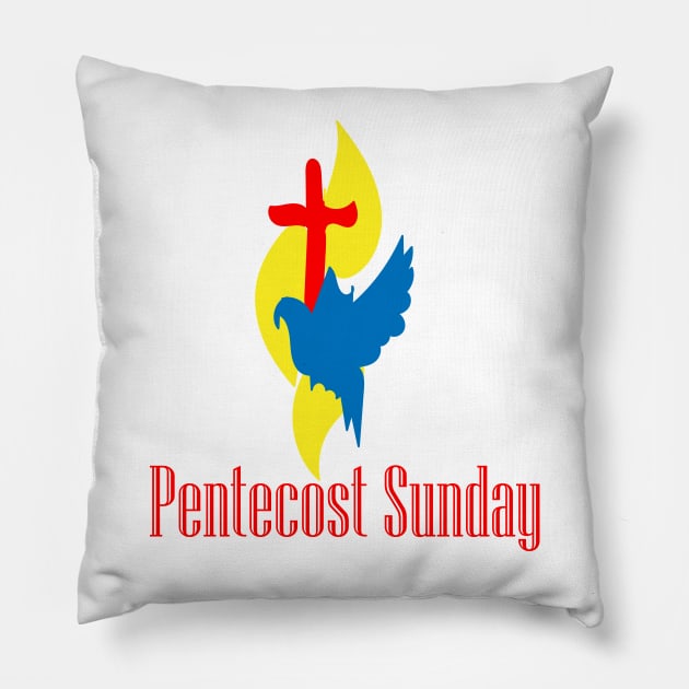 Pentecost Sunday Pillow by FlorenceFashionstyle