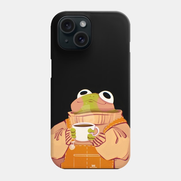 Cozy Frog Phone Case by Emma's Illustrations