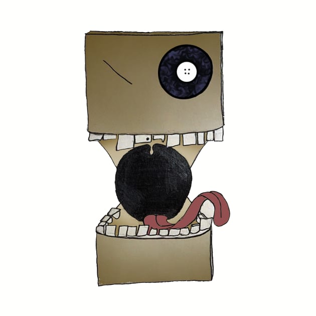 Button Box Head by Jacked Up Tees