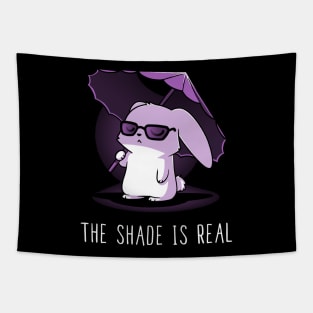 The Shade Is Real - Cool Cat With Glares And Umbrella Tapestry