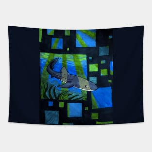 Dogfish Shark- Graphic Illustration Edit Tapestry