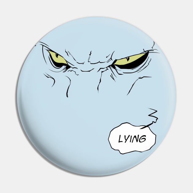 Lying Cat Pin by Loadsy