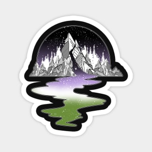 Genderqueer Mountain River Magnet