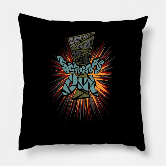 School's OUT! Pillow by HelenaCooper