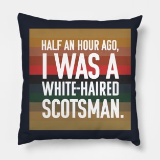 White-Haired Scotsman Pillow