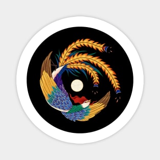 Minhwa: Asian Phoenix G Type (Korean traditional/folk art) Magnet