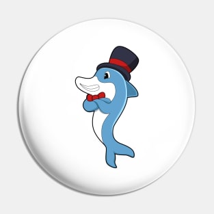 Dolphin as Gentleman with Hat Pin