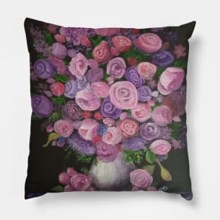 Pink Roses Pillow