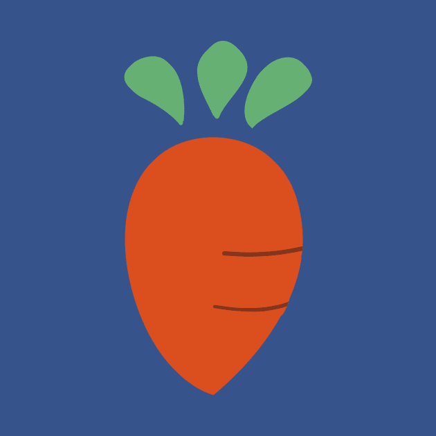 Lineless Stylized Carrot Sticker by saradaboru