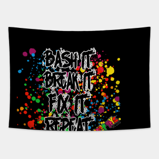 BASH IT, BREAK IT Tapestry