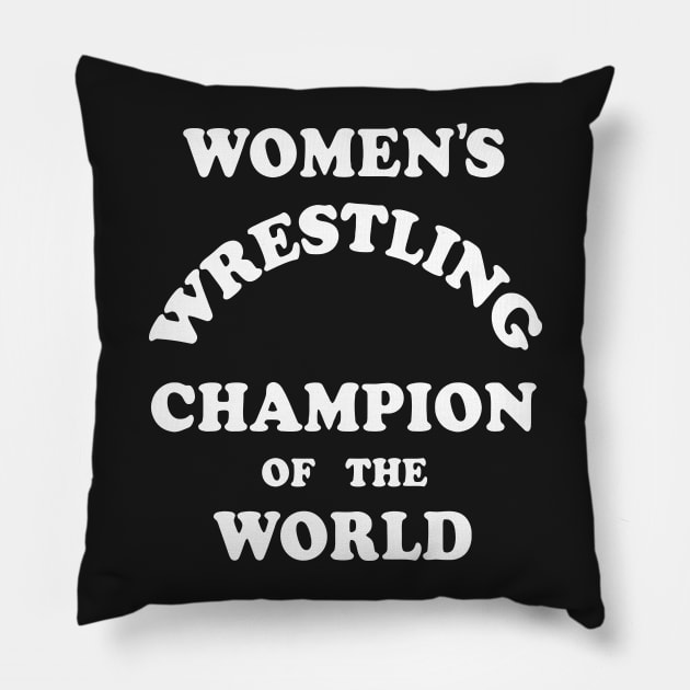 Andy Kaufman Women's Wrestling Champion of the World Pillow by StubS