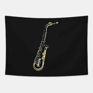 Saxophone Vintage Tapestry