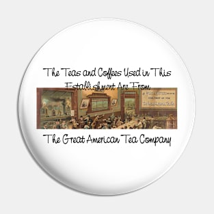 Americana, Tea Restaurant Pin