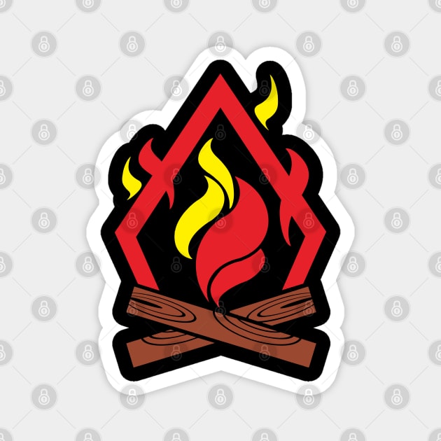 Campfire Symbol Magnet by Urbanprint