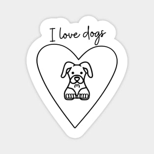 I love dogs Magnet