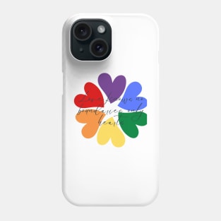 love knows no boundaries only heart Phone Case