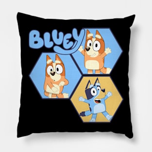 Bluey Happy Pillow