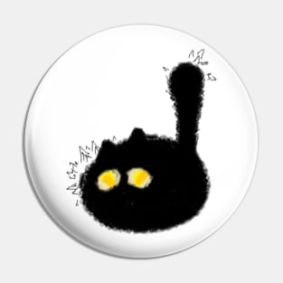 Scared Cat MS paint Pin